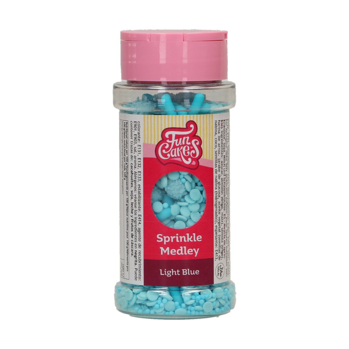 FUNCAKES SPRINKLE MEDLEY LICHTBLAUW 70G
