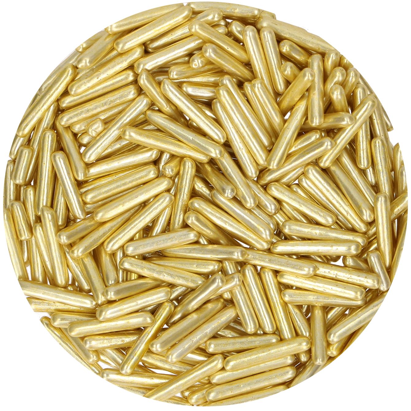 FunCakes Metallic Sugar Rods XL Yellow Gold 70 g