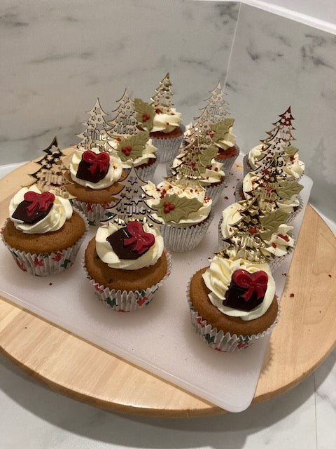 Cupcakes "Happy Holidays"