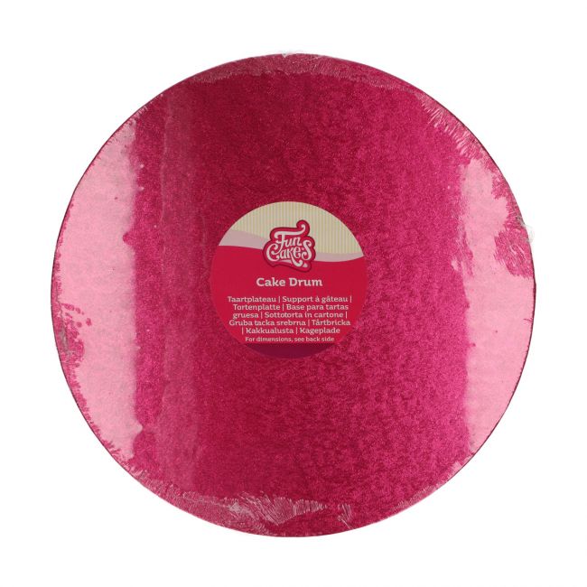 CAKE DRUM ROND Ø30,5 CM - CERISE