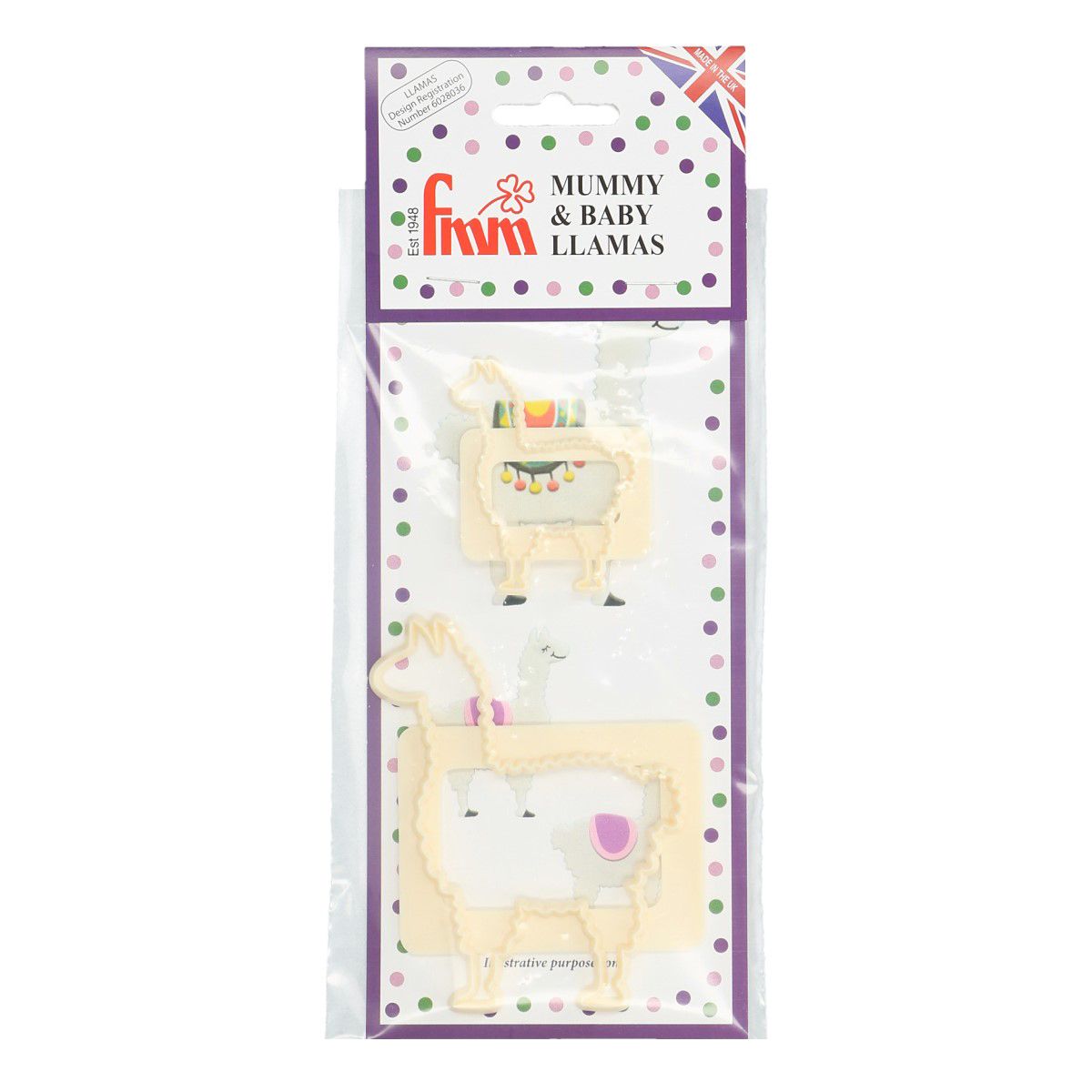 FMM MUMMY & BABY LLAMA CUTTER SET/2