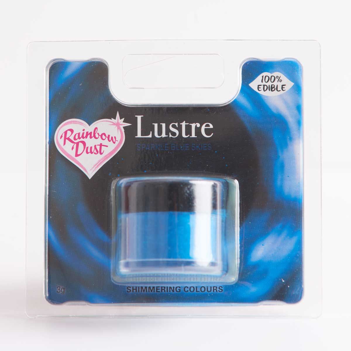 RD EETBAAR GLANSPOEDER (LUSTRE) SPARKLE SKIES BLAUW 3G
