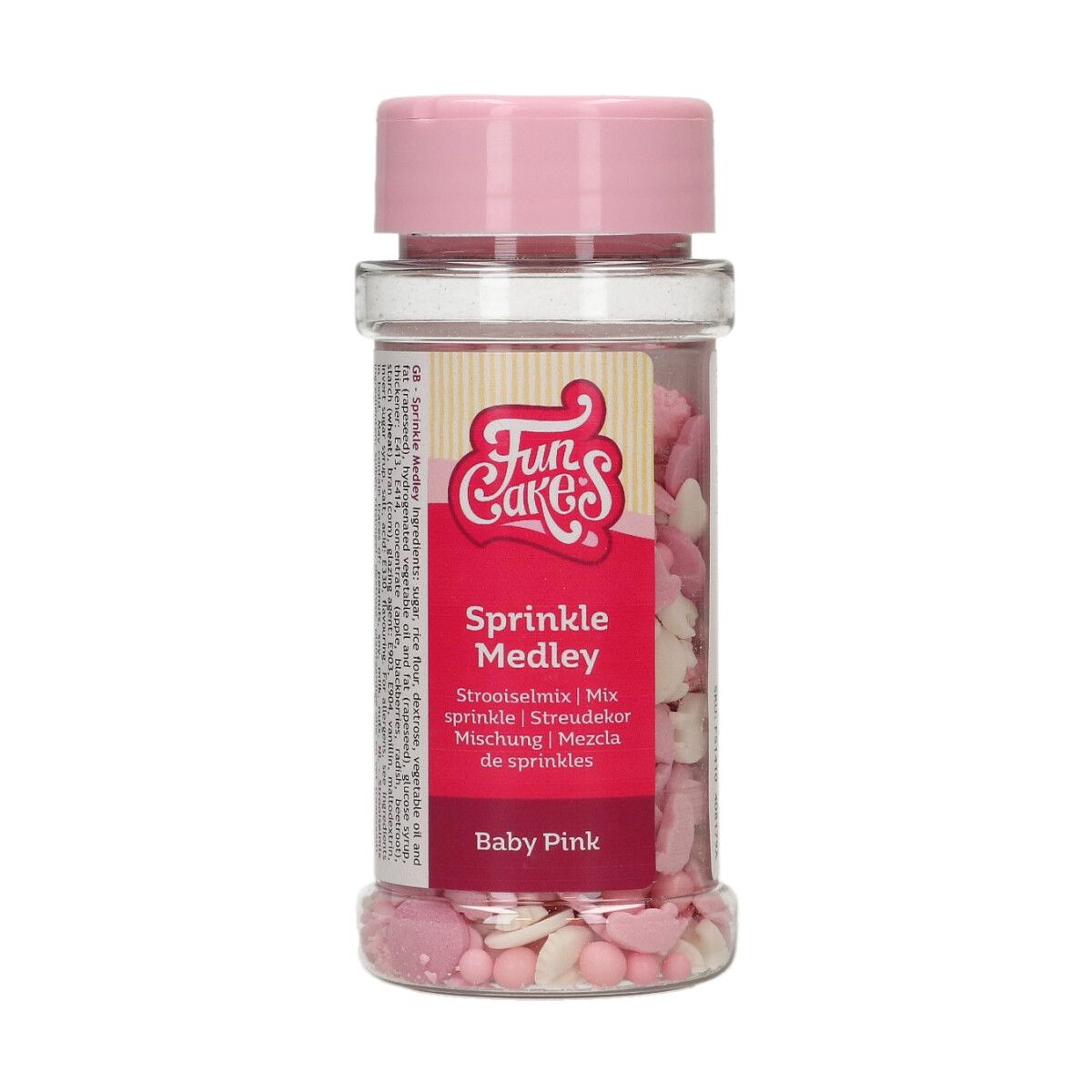 FUNCAKES SPRINKLE MEDLEY BABY PINK 50 G