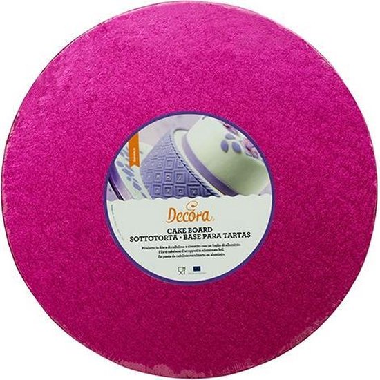 Decora Cake Drum Rond 30cm | 12inch Fuchsia