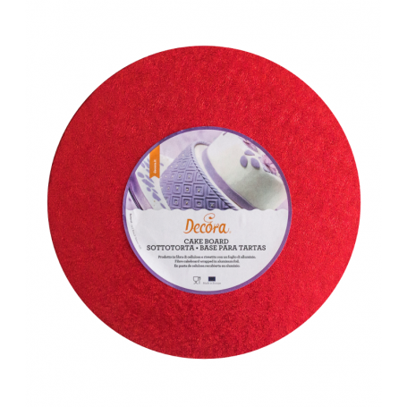 Decora Cake Drum Rond 35cm | 14inch rood