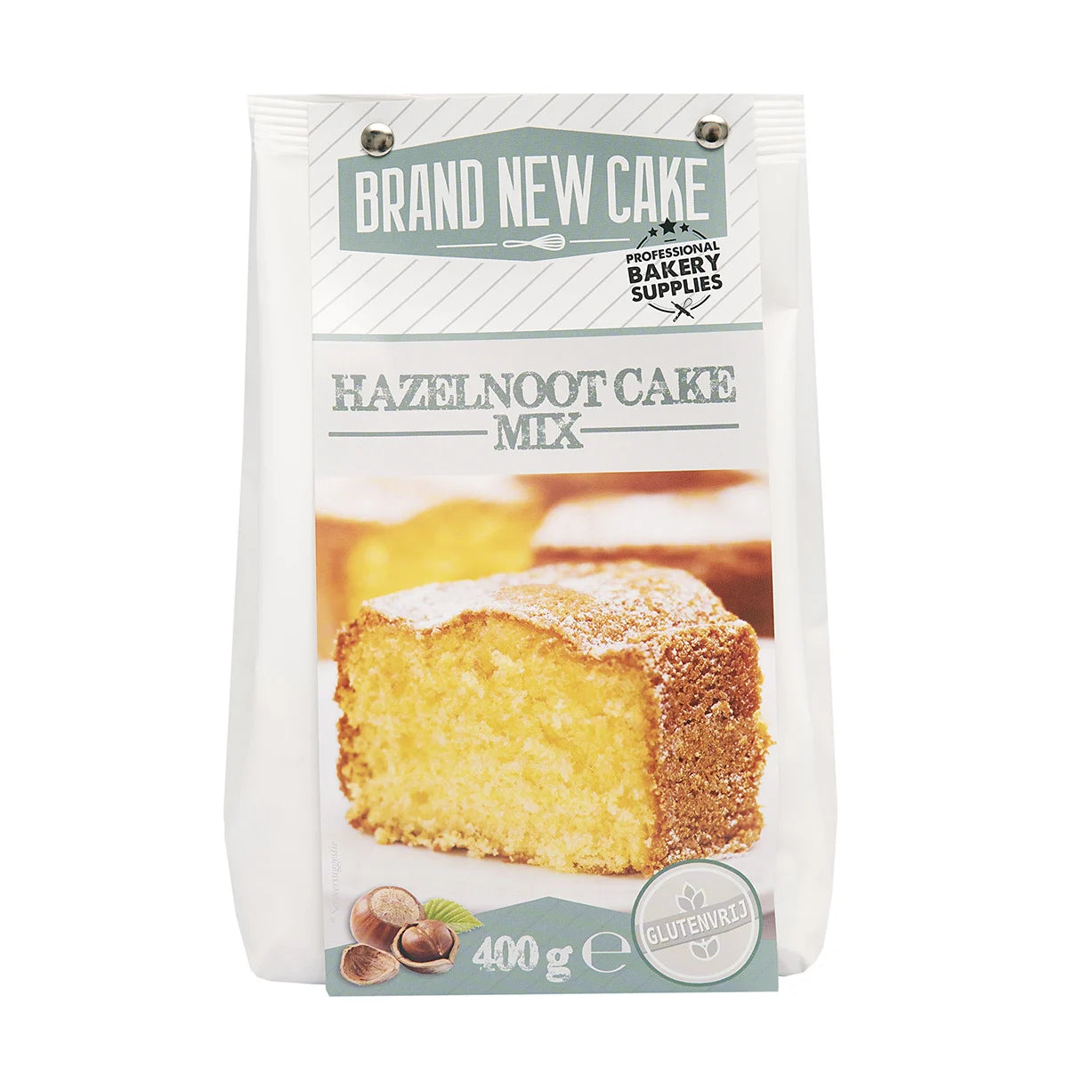 BrandNewCake Hazelnootcake-mix 400g. Glutenvrij