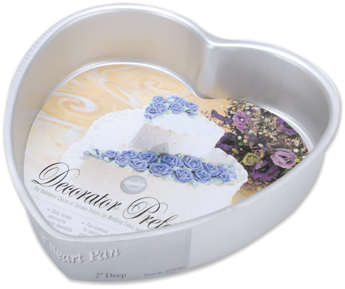 Wilton Decorator Preferred Cake Pan-Hart 8"X2"