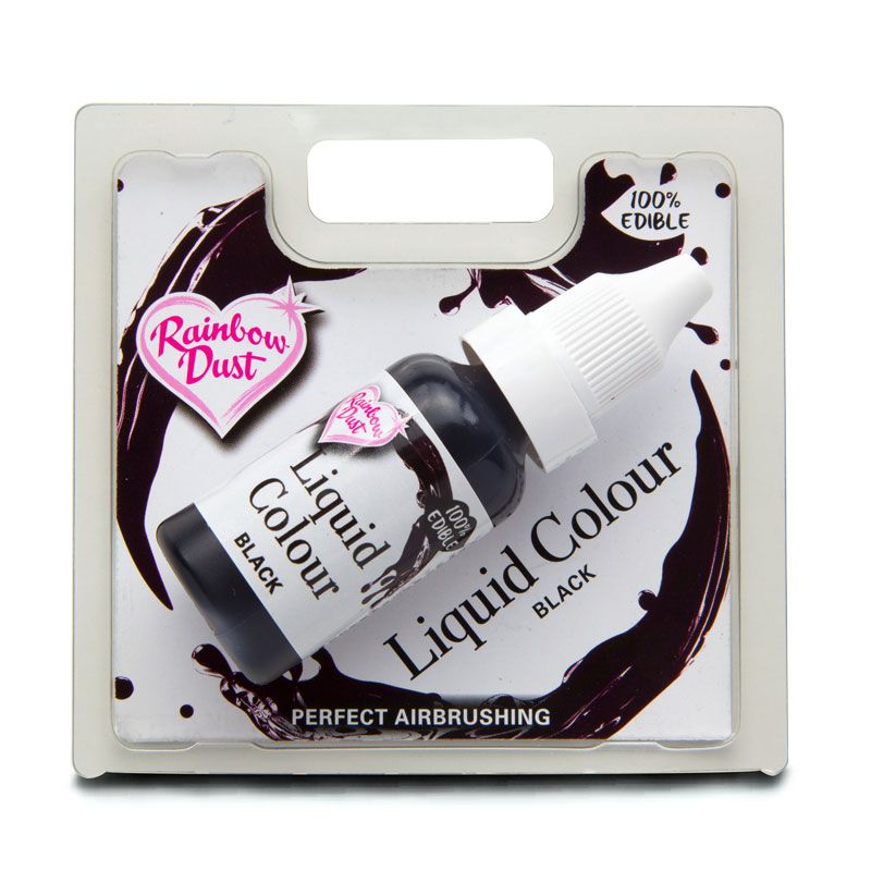 RD LIQUID COLOUR AIRBRUSH - BLACK -16ML