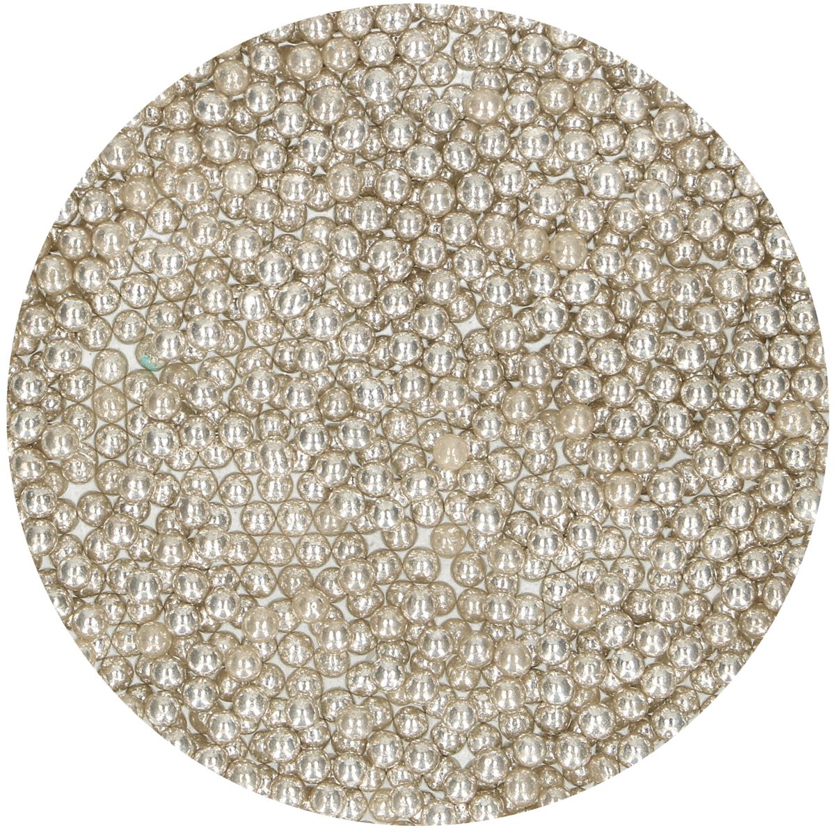 SUIKERPARELS small METALLIC ZILVER 80 G