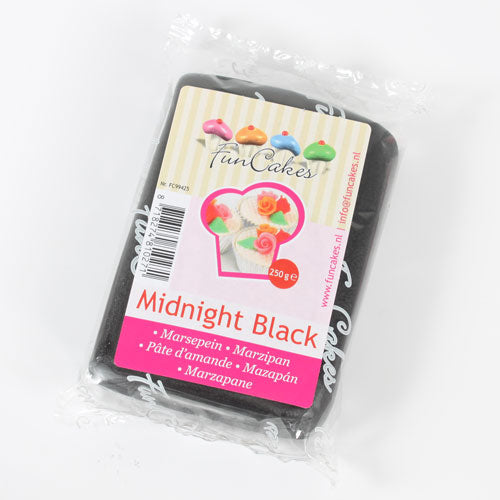 Marsepein Zwart -Midnight Black- 250gr.
