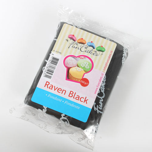 Rolfondant zwart - Black Raven - 250gr