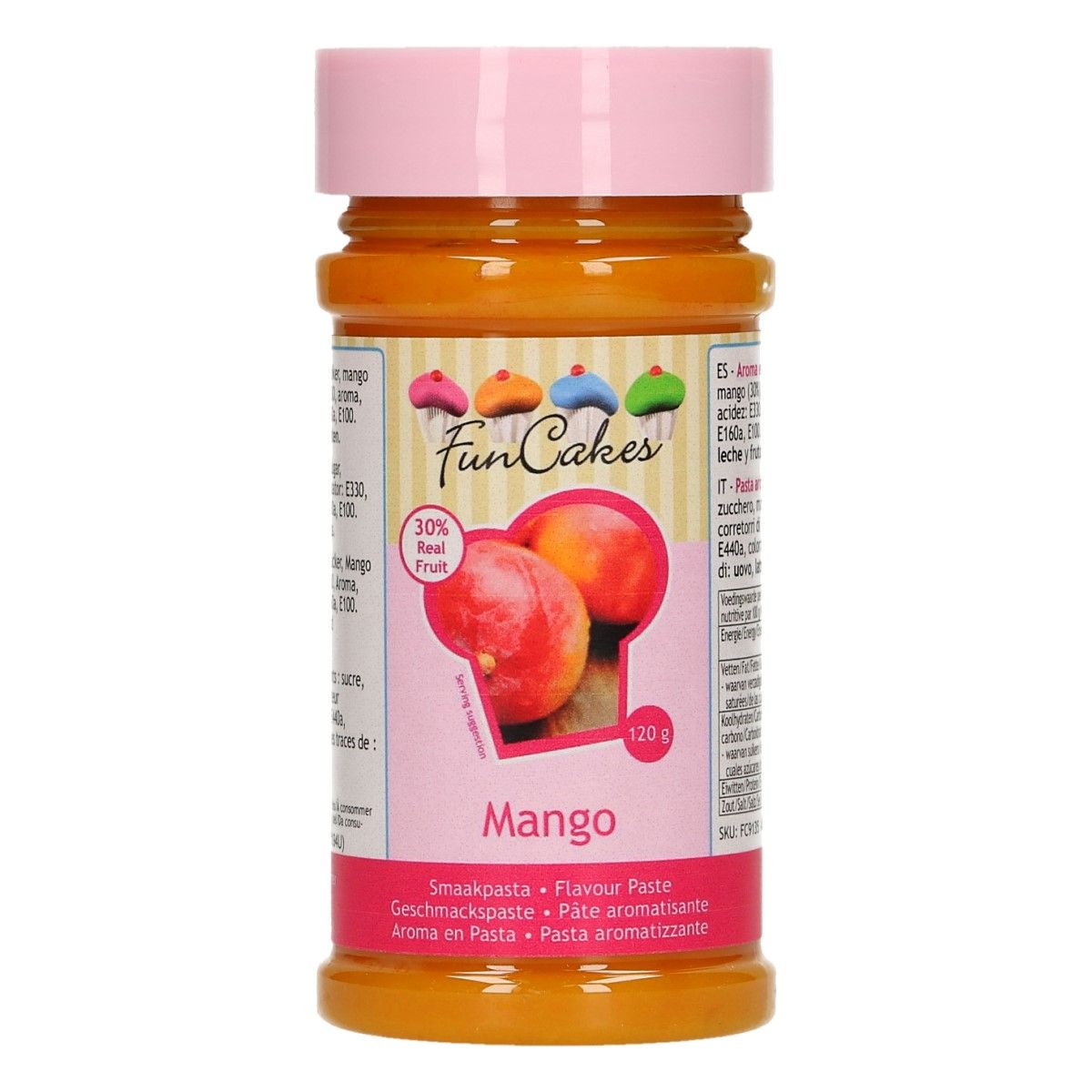 Funcakes smaakpasta Mango