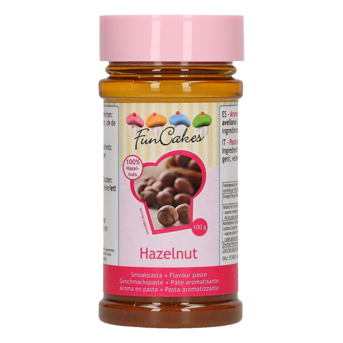 Funcakes hazelnoot smaakpasta 100g
