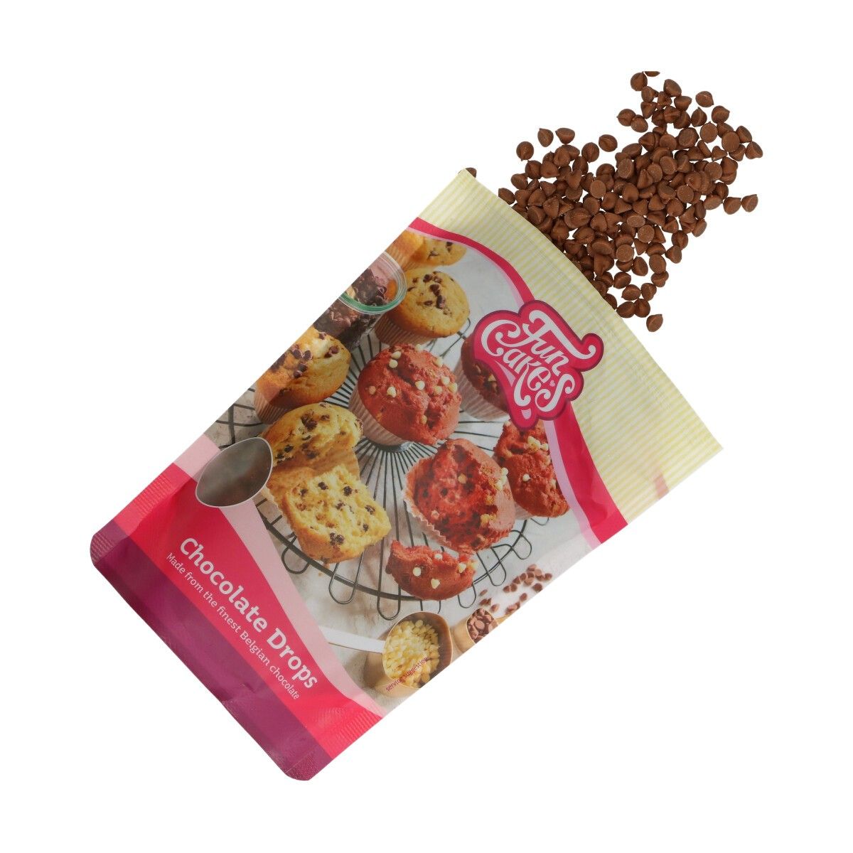 Funcakes chocolade drops melk-350g