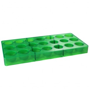 Cuvette Rond-Polycarbonaat Chocolade Vorm