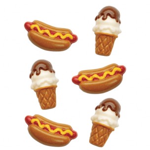 Hot Dog & Ice Cream Lollipop mold