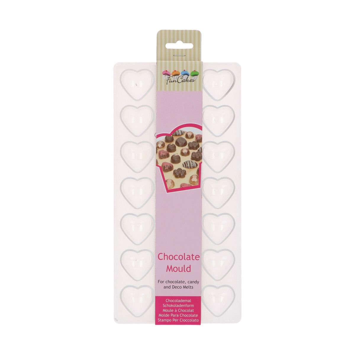 Funcakes hartjes mold