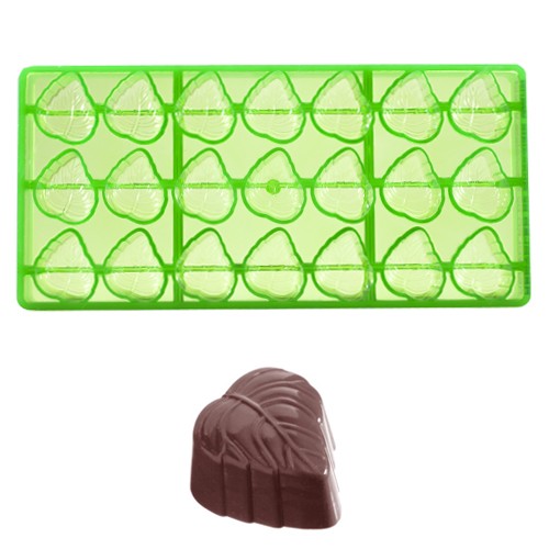 Chocoloade pralinevorm-diep blaadje