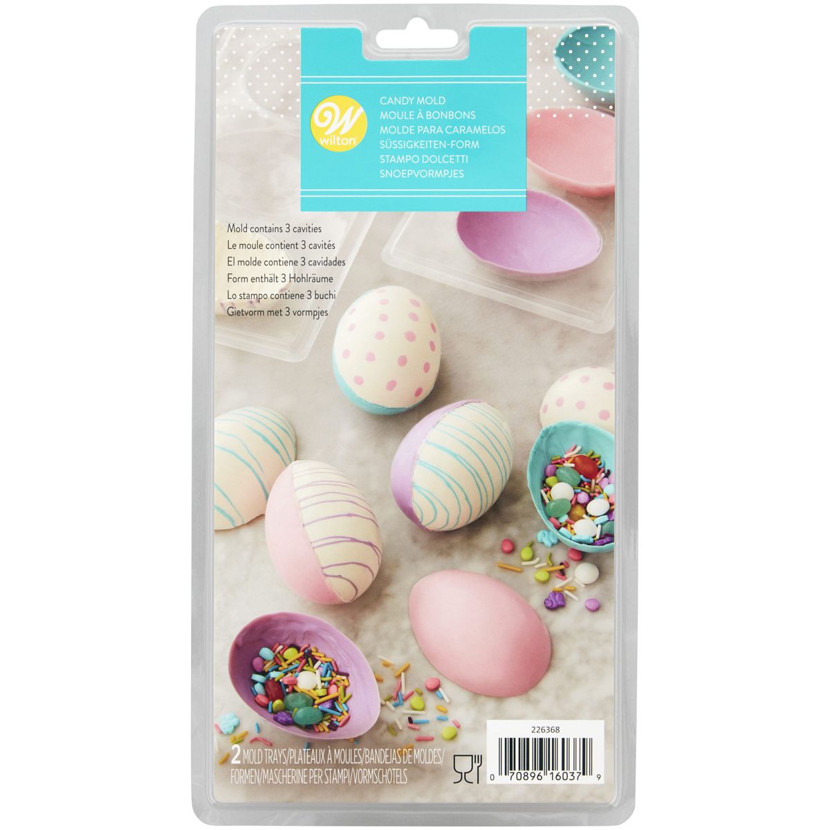 Wilton candy mold- 3d cavity ei