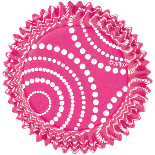 Baking Cups Dots Pink pk/36