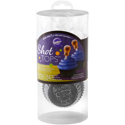 Skull Pipette Shot Top Decorating Kit pk/24