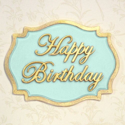 Katy sue design -siliconen mold-happy birthday