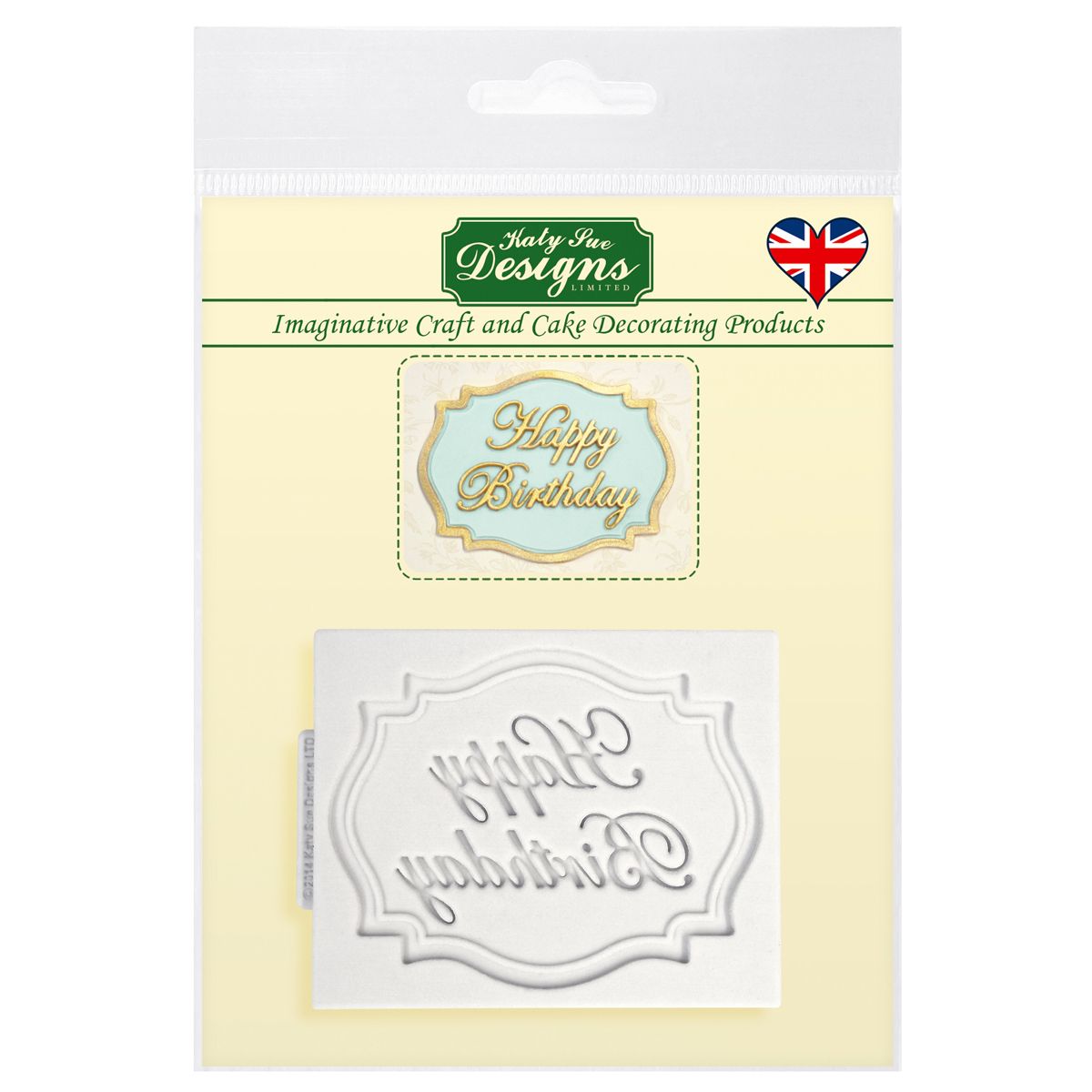 Katy sue design -siliconen mold-happy birthday