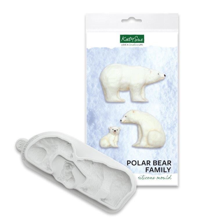 Katysue mold-polar bear family