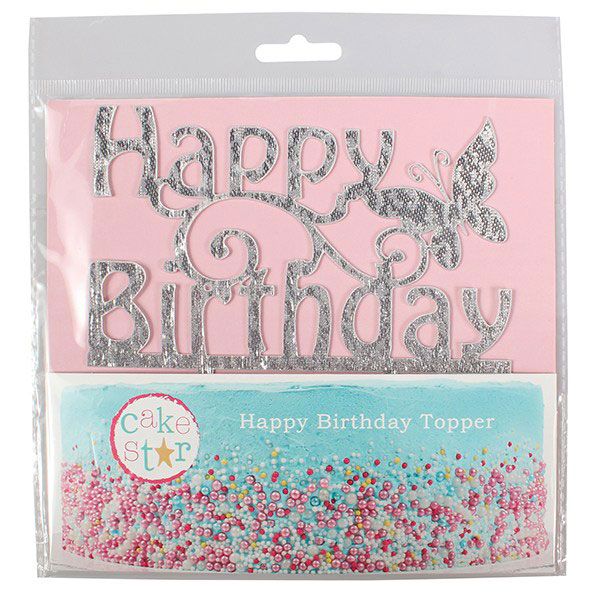 CAKE STAR CAKE TOPPER HAPPY BIRTHDAY