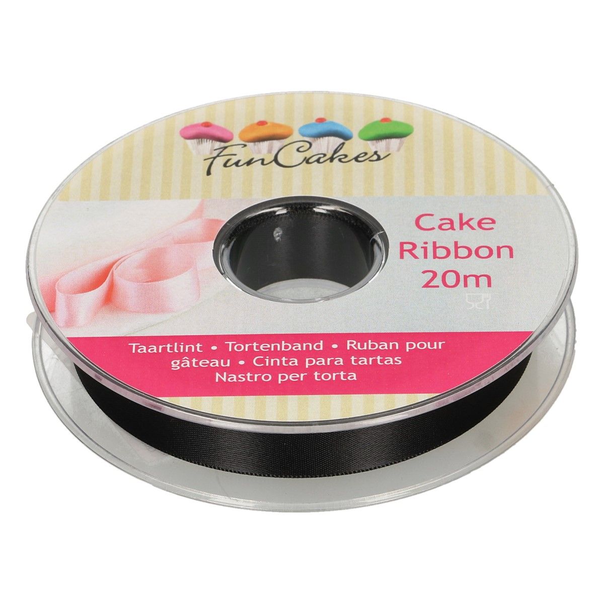 Funcakes -Zwart lint- 15MMX20M