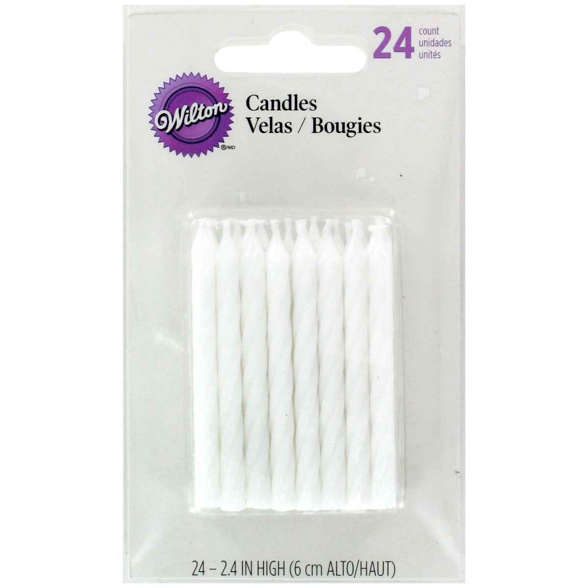 Witte kaarsjes 24 stuks