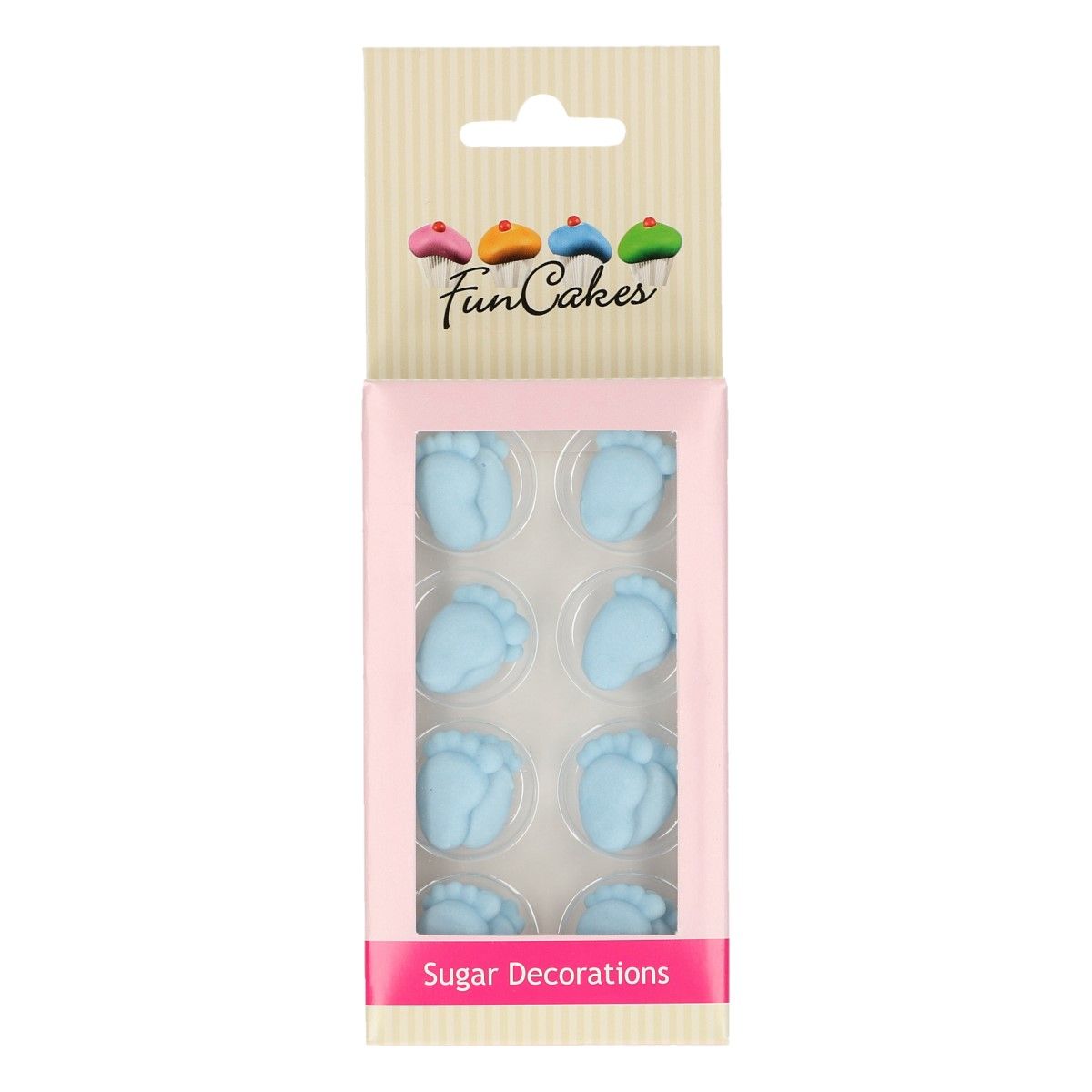 Funcakes baby voetjes blauw set/16