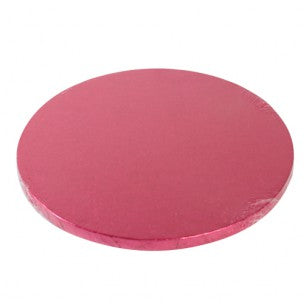 Cake Drum Rond 25cm cerise