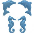 Mold Mini Facing Dolphin & Seahorse