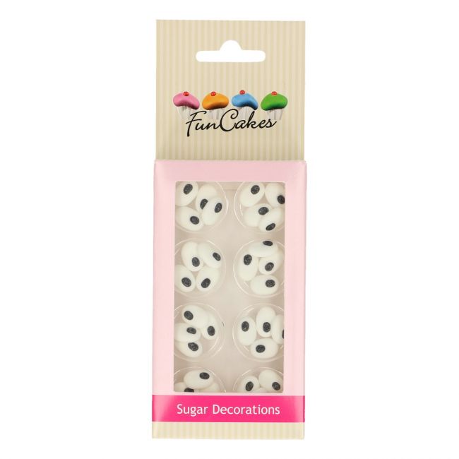 FUNCAKES SUIKERDECORATIE OGEN OVAAL SET/32