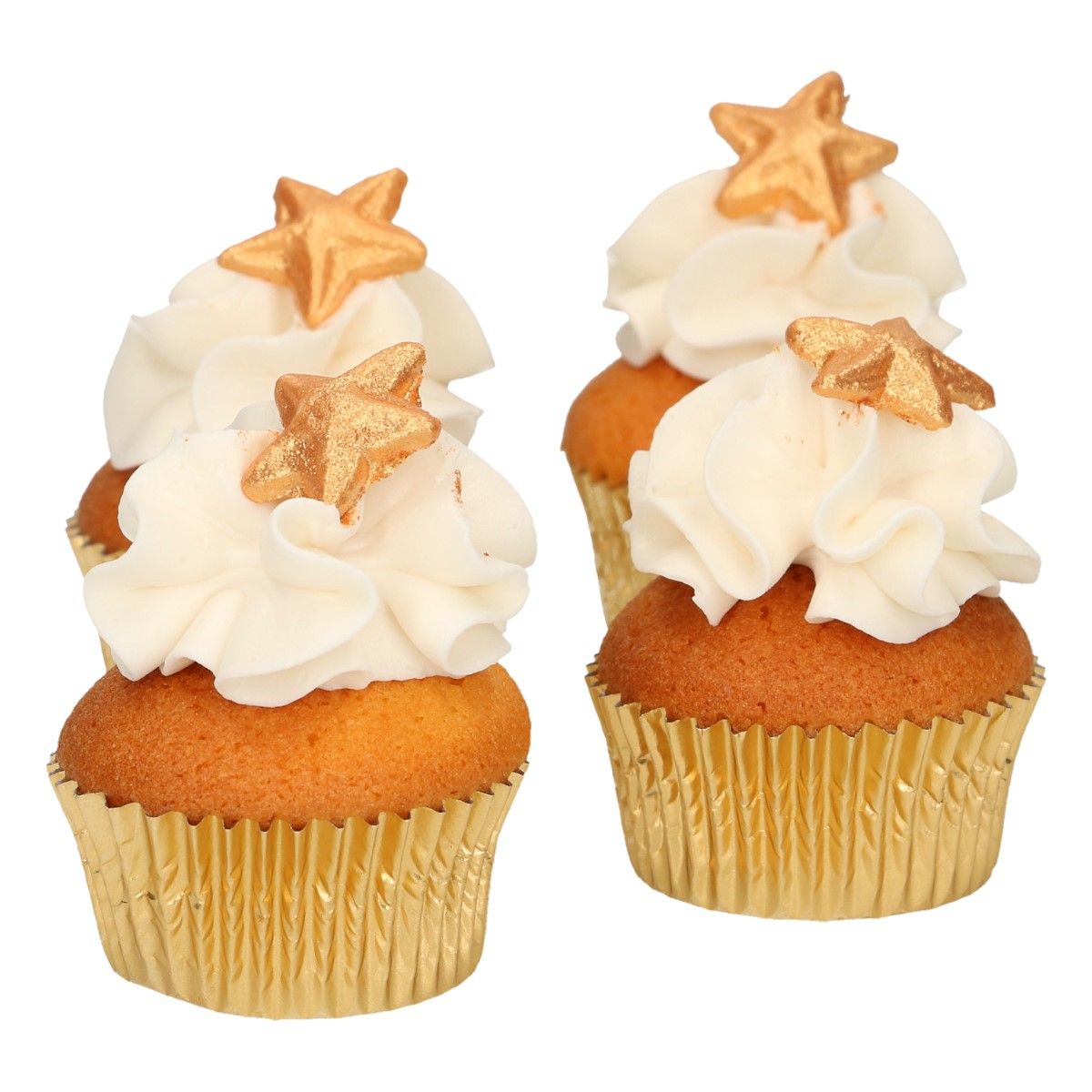 Funcakes gouden suikersterren set/24