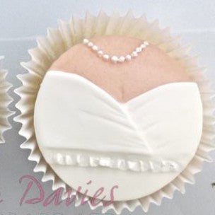 Cupcake Top mould - Bride & Groom - K.Davies