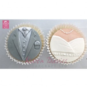 Cupcake Top mould - Bride & Groom - K.Davies