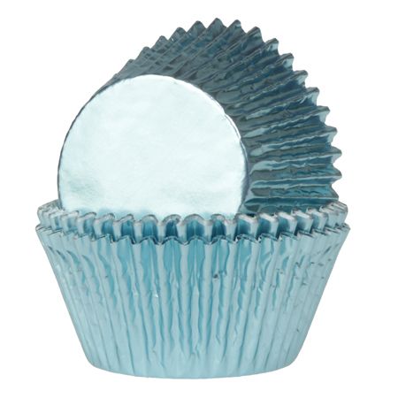 Hous of Marie folie baby blauw bakingcups 24stuks