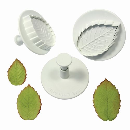 pme rose leaf plunger cutter set/3 large size