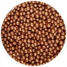 Chocoloade-koekjes parels mini -copper 100gr