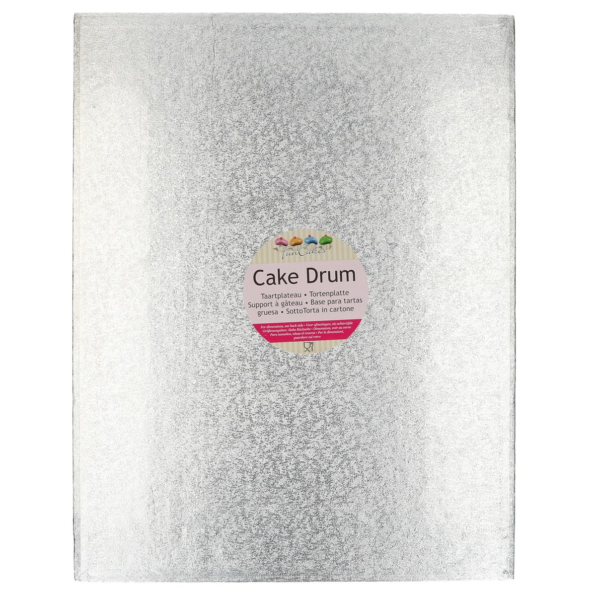 Funcakes drum rechthoek 35,5x30,5