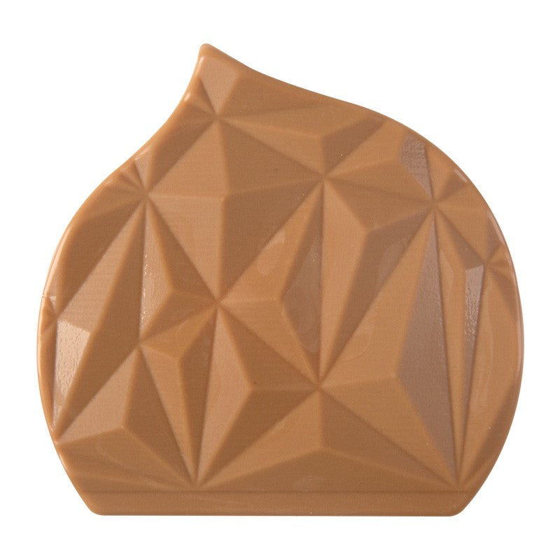 Zijkant kerstdessert -druppel caramel