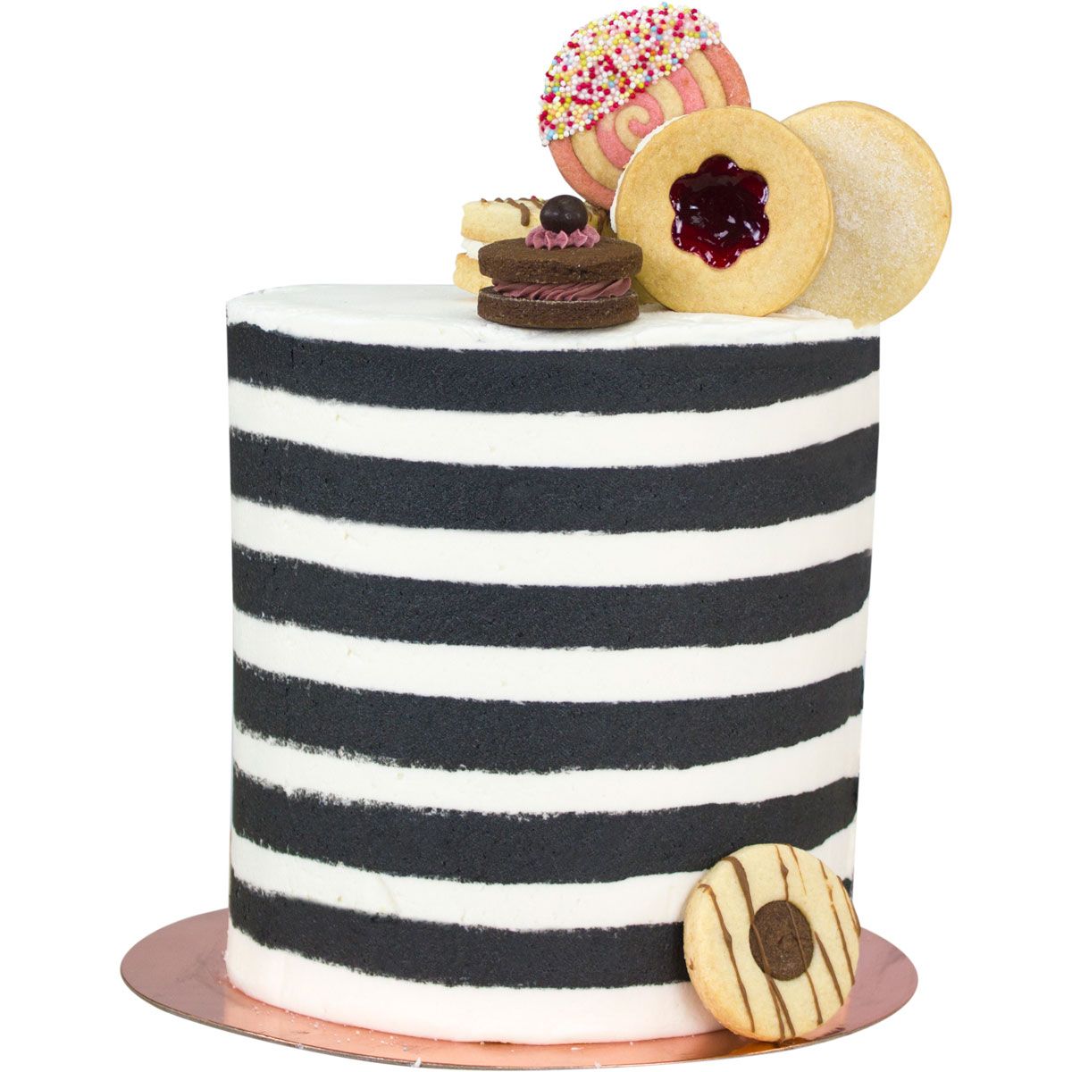 Pme tall patterned edge side scraper ''stripes''