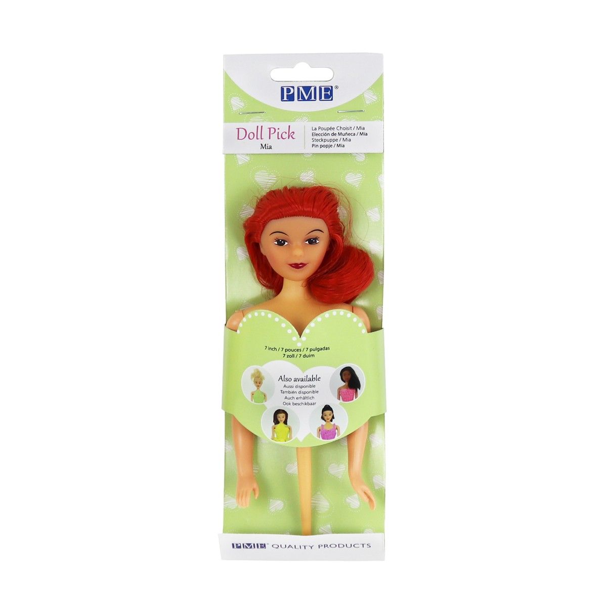 Pme doll pick pop rood haar