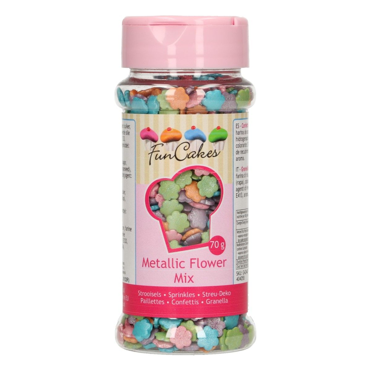 Funcakes- Metallic Flower Mix- 70g