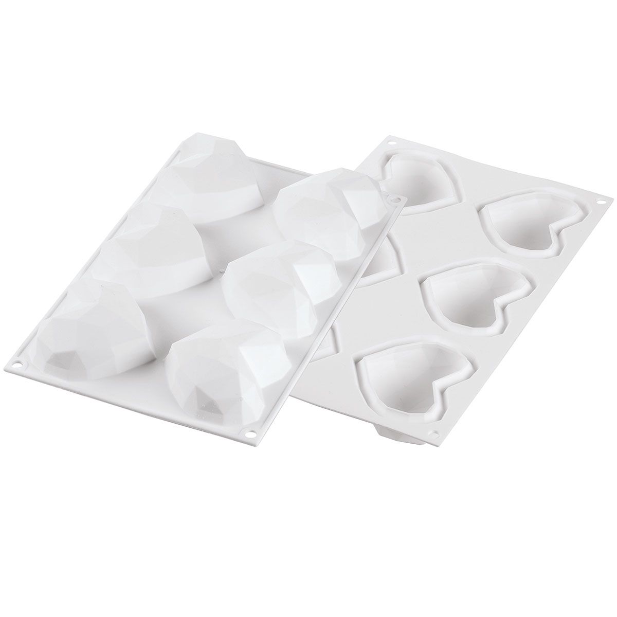 Silikomart mould Amorini Origami geomatric heart mini