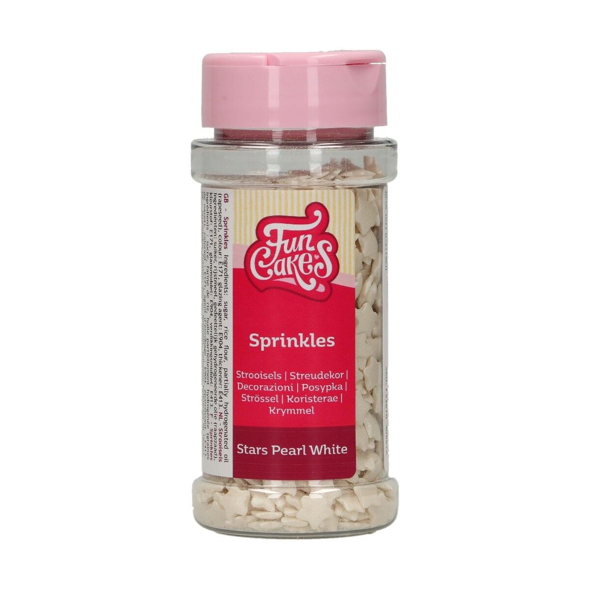 Funcakes star pearl white