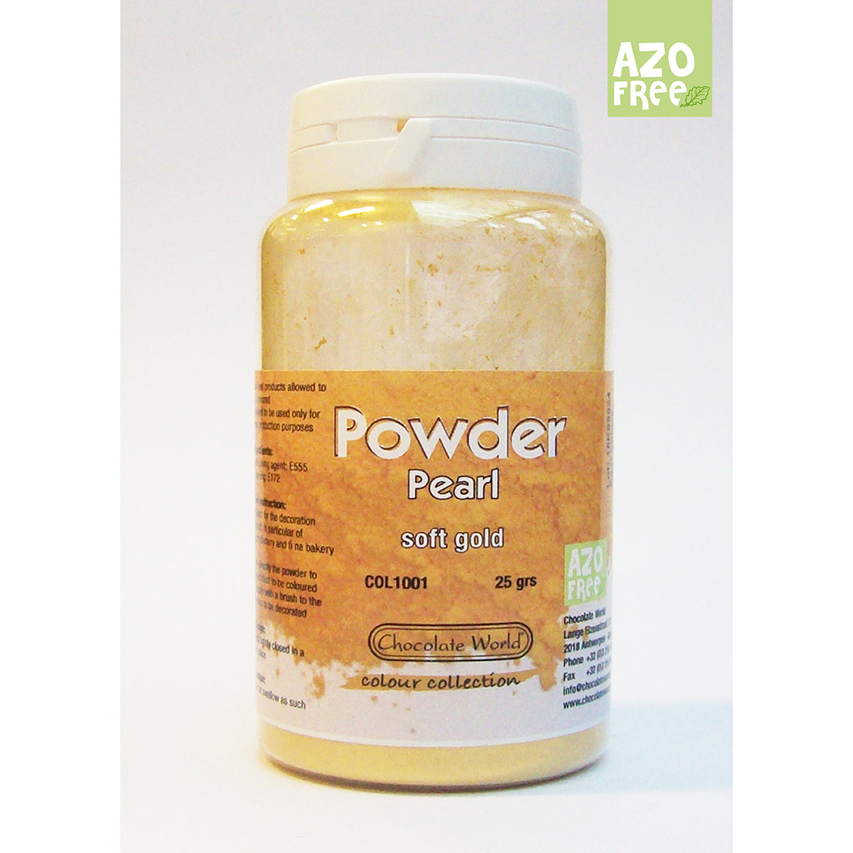 Glanzende dustpoeder soft gold 25gr