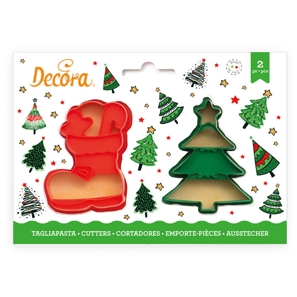 Koekjes Uitstekerset Kerstboom & Laars